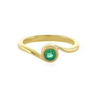 Colombian Emerald Silver Ring