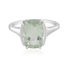 Green Amethyst Silver Ring