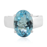 Sky Blue Topaz Silver Ring