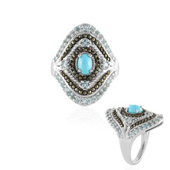 Sleeping Beauty Turquoise Silver Ring