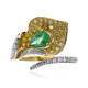 18K AAA Zambian Emerald Gold Ring (CIRARI)