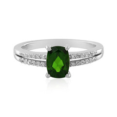 Russian Diopside Silver Ring