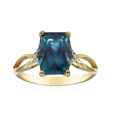 14K London Blue Topaz Gold Ring