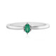 Colombian Emerald Silver Ring