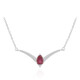 Bemainty Ruby Silver Necklace