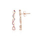 Pink Tourmaline Silver Earrings (SAELOCANA)