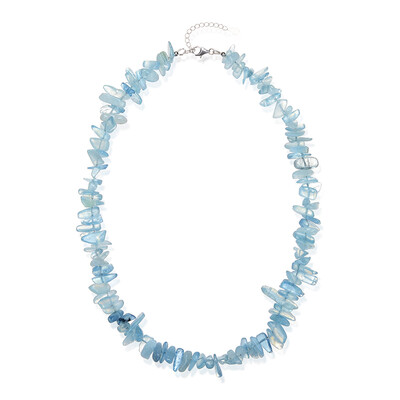 Aquamarine Silver Necklace