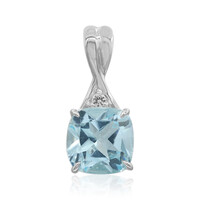 Sky Blue Topaz Silver Pendant