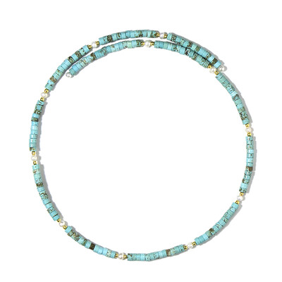 Blue Magnesite Steel Choker (Riya)