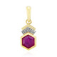 9K Mozambique Ruby Gold Pendant