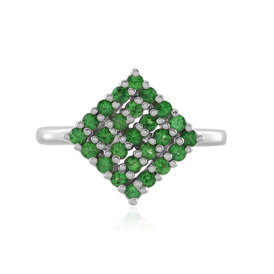 Tanzanian Tsavorite Silver Ring