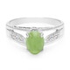 Imperial Chrysoprase Silver Ring