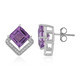 Amethyst Silver Earrings