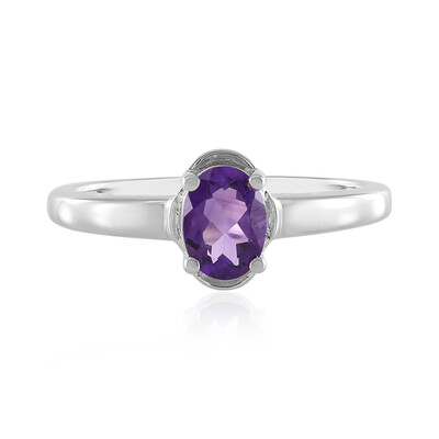 Zambian Amethyst Silver Ring