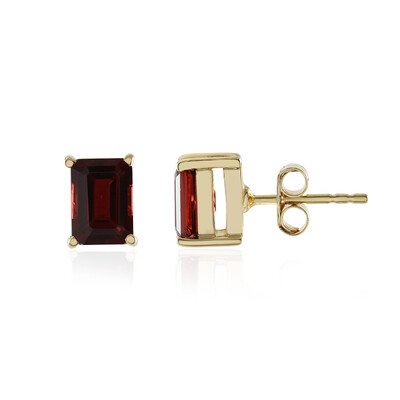 Mozambique Garnet Silver Earrings