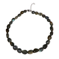 Labradorite Silver Necklace