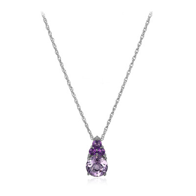 Amethyst Silver Necklace