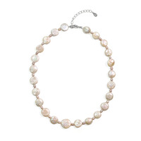 Keshi pearl Silver Necklace (TPC)