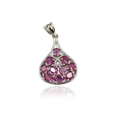 Mozambique Ruby Silver Pendant