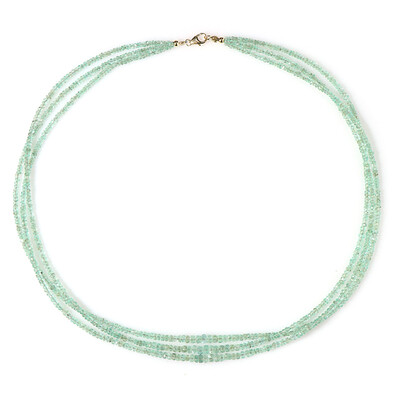 9K Colombian Emerald Gold Necklace