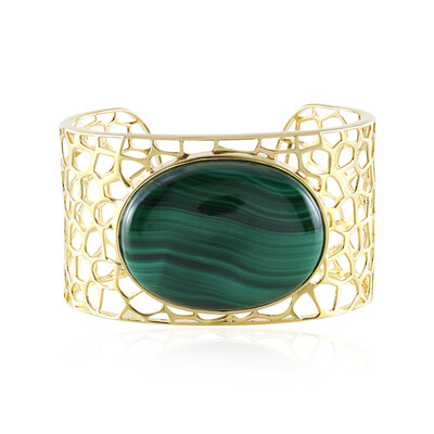 Malachite Silver Bangle