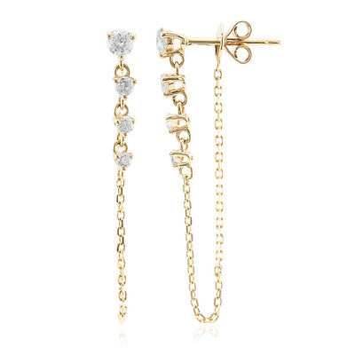 14K I1 (H) Diamond Gold Earrings (CIRARI)