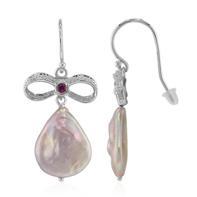 Freshwater pearl Silver Earrings (TPC)