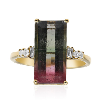 14K Bi Colour Tourmaline Gold Ring (CIRARI)