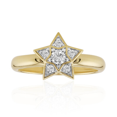 9K SI1 (G) Diamond Gold Ring (Annette)