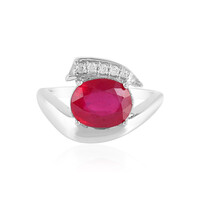 Bemainty Ruby Silver Ring