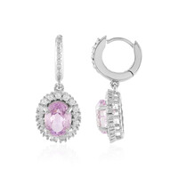 Kunzite Silver Earrings