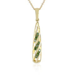 9K I2 Green Diamond Gold Necklace (Ornaments by de Melo)