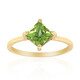 Burmese Peridot Silver Ring