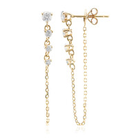 14K I1 (H) Diamond Gold Earrings (CIRARI)