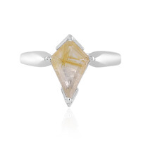 Rutile Quartz Silver Ring