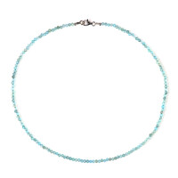 Blue Apatite Silver Necklace