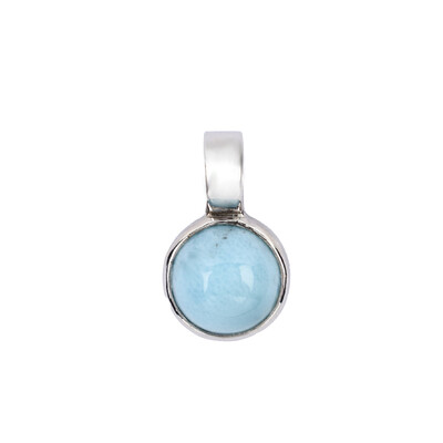 Larimar Silver Pendant