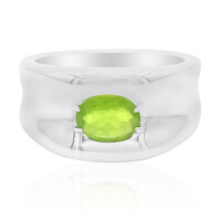 Brazilian Green Opal Silver Ring