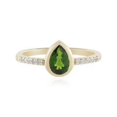 9K Russian Diopside Gold Ring