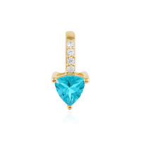 Paraiba Color Topaz Silver Pendant