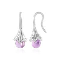 Siberian Amethyst Silver Earrings