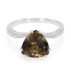 Smoky Quartz Silver Ring