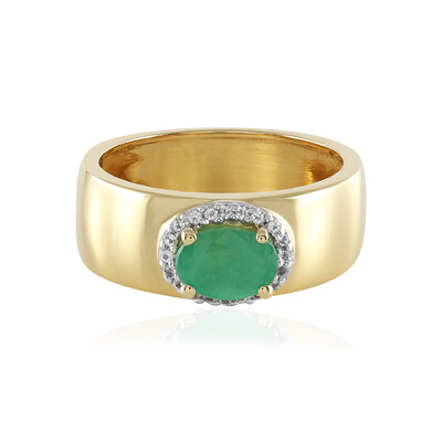 Socoto Emerald Silver Ring