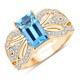 9K Marambaia Topaz Gold Ring (SUHANA)