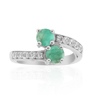 Brazilian Emerald Silver Ring