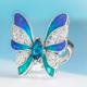 London Blue Topaz Silver Ring (Dallas Prince Designs)