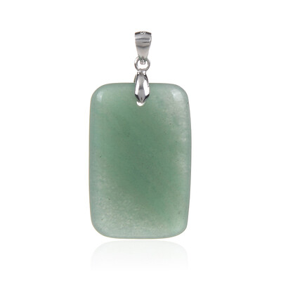 Green Aventurine Silver Pendant