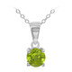 Burmese Peridot Silver Necklace