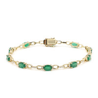 14K AAA Zambian Emerald Gold Bracelet (CIRARI)