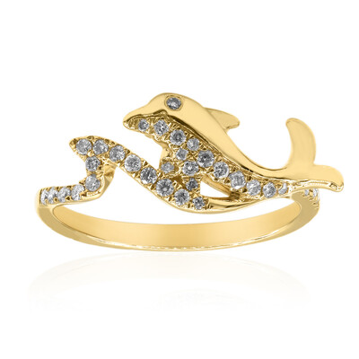 14K I1 (H) Diamond Gold Ring (Smithsonian)